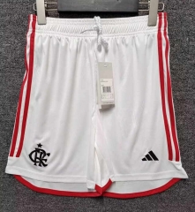 2024-25  CR Flamengo  Home White Thailand Soccer Shorts