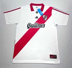98-99 Retro version River Plate Home White  Thailand Soccer Jersey AAA-2282