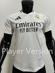Player Version 2024-2025 Real Madrid Home White Thailand Soccer Jersey AAA-SJ
