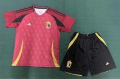 2024-2025 Belgium Home Red Thailand Soccer Uniform -8975