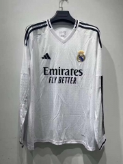 2024-25 Real Madrid Home White  LS Thailand Soccer Jersey AAA-422