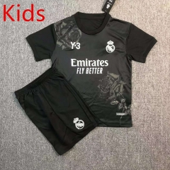2024-2025 Real Madrid Black  Kids/Youth Soccer Uniform-411