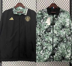 2024-2025 Manchester United Black&Green Trench Coats-0255