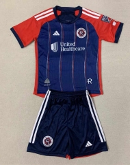 2024-25 New England Revolution Home Red&Blue Thailand Soccer Uniform-AY