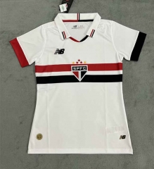 2024-2025 Sao Paulo Futebol Home White Thailand Women Soccer Jersey AAA-4506
