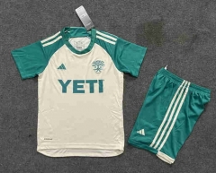 2024-2025 Austin FC Away Beige Soccer Uniform-6748