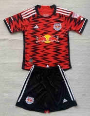 2024-25  New York Red Bulls Home Red Kids/Youth Soccer Uniform-AY