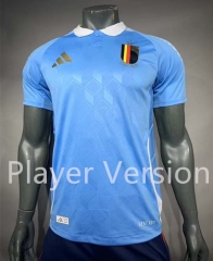 Player Version 2024-2025 Belgium Away Blue Thailand Soccer Jersey AAA-518