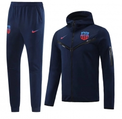 23-24 Barcelona Royal Blue Soccer Jacket Uniform With Hat-815