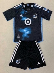 2024-25 Minnesota United Home  Blue&Black  Thailand Soccer Uniform-AY