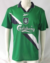 Retro Version 1999-2000 Liverpool Green Thailand Soccer Jersey AAA-503