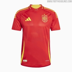 (s-4xl)24-25 Spain Home Red Thailand Soccer Jersey AAA