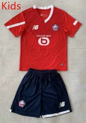2024-2025 Lille Home Red kids Soccer Uniform-AY