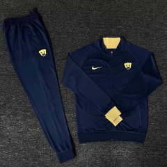 2024-25  Pumas UNAM Royal Blue Soccer Jacket Uniform-HR