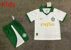2024-2025 Palmeiras Away White Kids/Youth Soccer Uniform-3454