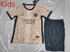 2024-2025 Paris SG Jordan 3rd Away Yellow Soccer Uniform-507