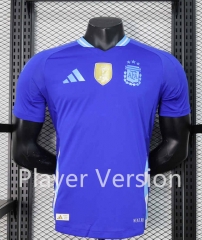 (with FIFA2022)Player Version 2024-2025 Argentina Away Blue Thailand Soccer Jersey AAA-888