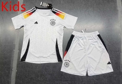 2024-25  Germany Home White kids Soccer Uniform-GB