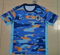 24-25 Netherlands Blue Thailand Soccer Training Jersey-818