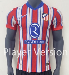 Player Version 24-25  Atletico Madrid Home White&Red Thailand Soccer Jersey AAA-9056