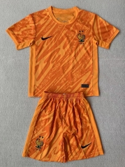 2024-2025 France Goalkeeper Orange Soccer Uniform-AY