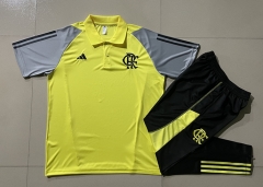 2024-25 Flamengo Yellow Thailand Polo Uniform -815