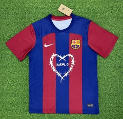 (S-4XL) 2024-2025 With Ad BarcelonaBlue&Red Thailand Soccer Jersey AAA-403