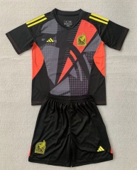 2024-25 Mexico Goalkeeper Black Soccer Uniform-AY