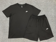 Nike Black Cotton T-shirt uniform-LH