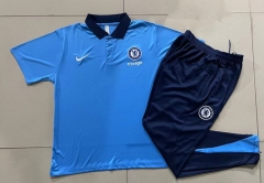 2024-25 Chelsea Blue Thailand Polo Uniform-815