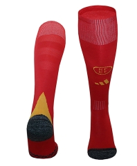 2024-25 Spain Home Red  kids Thailand Soccer Socks