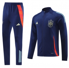 2024-25 Spain Royal Blue Thailand Soccer Jacket Uniform-LH