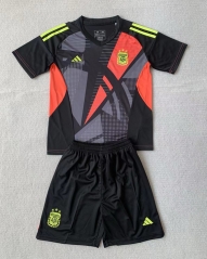 2024-2025 Argentina Goalkeeper Black Soccer Uniform-AY