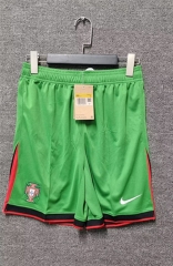 2024-25 Portugal Home Green Thailand Soccer Shorts