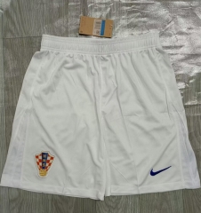 2024-25 Croatia Home White Thailand Soccer Shorts