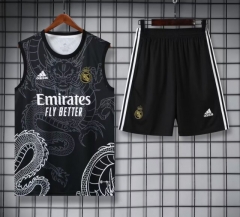 2024-2025 Real Madrid Black Thailand Soccer Vest Uniform-418