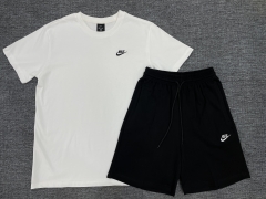 Nike White Cotton T-shirt uniform-LH