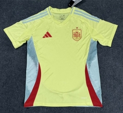 (s-4xl)2024-25 Spain Away Yellow Thailand Soccer Jersey AAA-7642