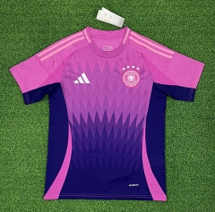 (s-4xl)2024-2025 Correct Version Germany Away Pink Thailand Soccer Jersey AAA-403