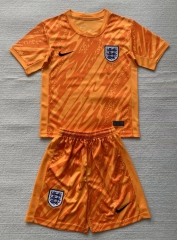 2024-2025 England Goalkeeper Orange Soccer Uniform-AY