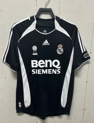Retro Version 06-07 Real Madrid 2nd Away Black Thailand Soccer Jersey AAA-811