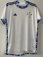 (S-4XL) 2024-2025 Cruzeiro EC Away White Thailand Soccer Jersey AAA-6032