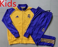 2023-2024 Real Madrid Yellow Kids/Youth Soccer Jacket Uniform-815