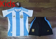 2024-25  Argentina Home Blue&White Kids/Youth Soccer Uniform-709