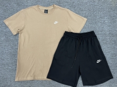 Nike Khaki Cotton T-shirt uniform-LH