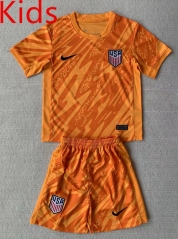 2024-2025 USA Goalkeeper Orange Soccer Unifrom-AY