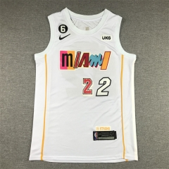2023 City Version NBA Miami Heat White  #22 Jersey-1308