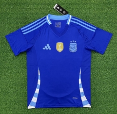 （s-4xl  With FIFA2022）2024-25 Argentina Away Blue Thailand Soccer Jersey AAA-403