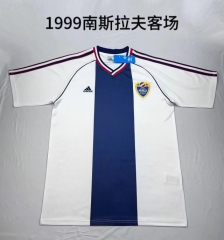 Retro Version 1999 Yugoslavia Away White Thailand Soccer Jersey AAA-C1046