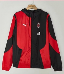 2024-2025 AC Milan Black Thailand Trench Coat With Hat-1836